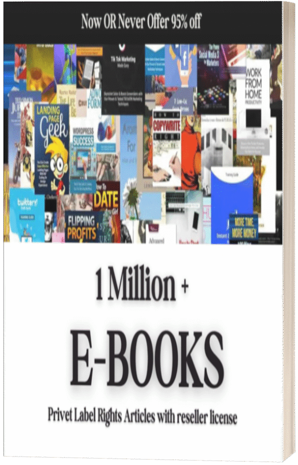 1 Million Ebooks + 1 Million PLR Articles Bonus