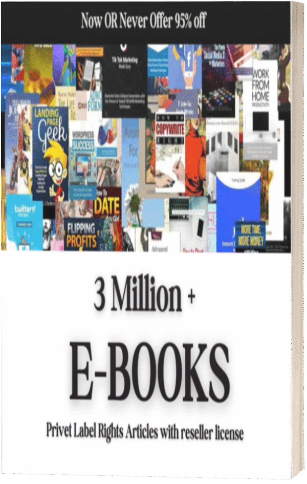 3 Million PLR Articles Bonus  Ebooks bundle