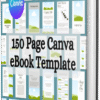 Canva eBook Template, Course WorkBook Template, 150 ebook template.
