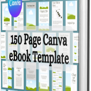 Canva eBook Template, Course WorkBook Template, 150 ebook template.