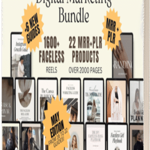 22 Faceless Digital Marketing MRR Products, Faceless Marketing