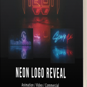 Neon Logo Reveal Video