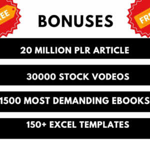 3 Million PLR Articles Bonus  Ebooks bundle
