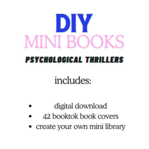 Psychological Thriller DIY MiniBooks